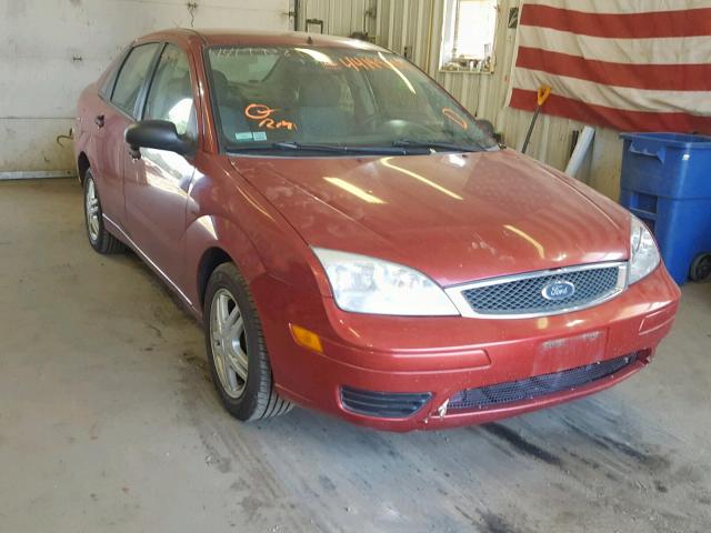 1FAFP34N95W287488 - 2005 FORD FOCUS ZX4 RED photo 1
