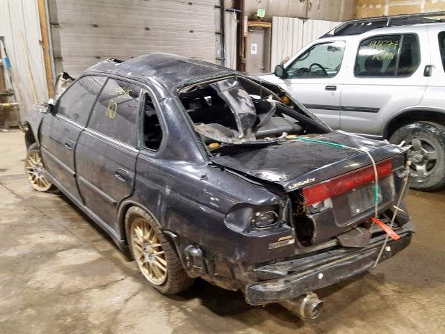 4S3BD6751X7251788 - 1999 SUBARU LEGACY GT BLACK photo 3