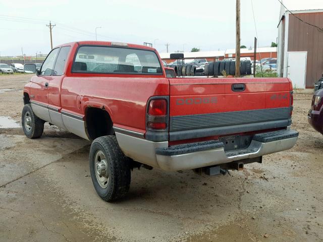 3B7KF23D7VM562483 - 1997 DODGE RAM 2500 RED photo 3