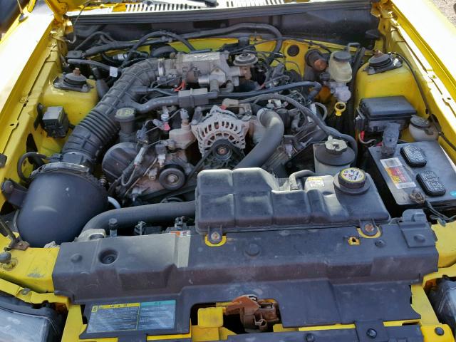 1FAFP45X94F141225 - 2004 FORD MUSTANG GT YELLOW photo 7