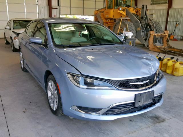 1C3CCCAB4FN623059 - 2015 CHRYSLER 200 LIMITE BLUE photo 1