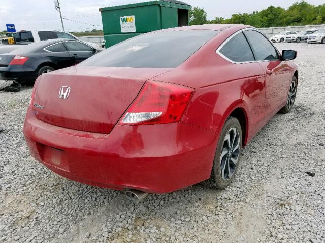 1HGCS1B33BA005499 - 2011 HONDA ACCORD LX- RED photo 4