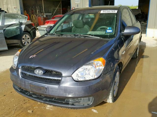 KMHCM36C57U054719 - 2007 HYUNDAI ACCENT GS GRAY photo 2