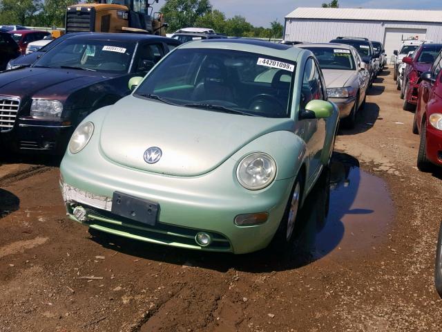 3VWCK21C72M400548 - 2002 VOLKSWAGEN NEW BEETLE Yaşıl foto 2