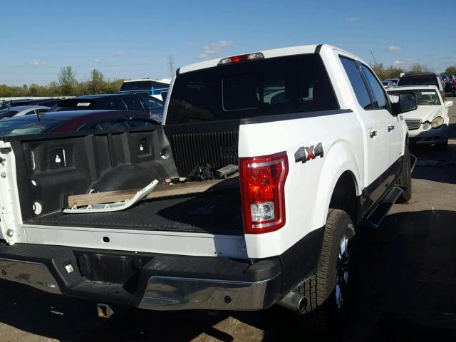 1FTEW1EP4FFB31082 - 2015 FORD F150 SUPER WHITE photo 4