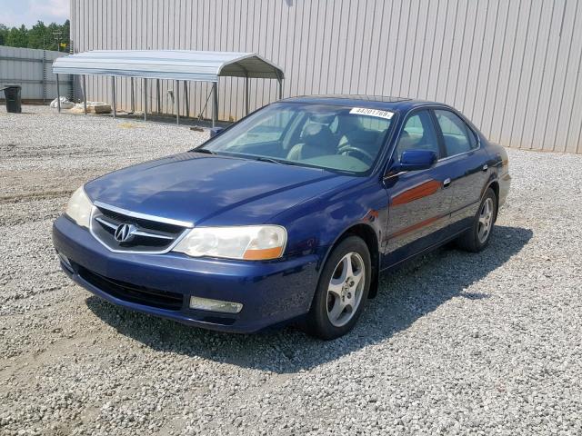 19UUA56633A021836 - 2003 ACURA 3.2TL BLUE photo 2