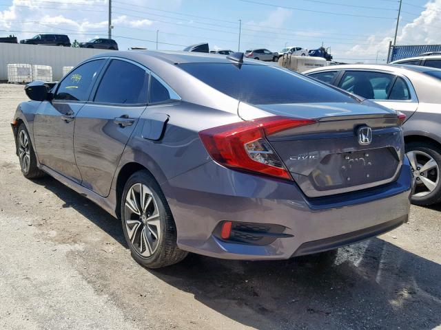 2HGFC1F76HH633400 - 2017 HONDA CIVIC EXL GRAY photo 3