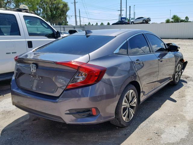 2HGFC1F76HH633400 - 2017 HONDA CIVIC EXL GRAY photo 4