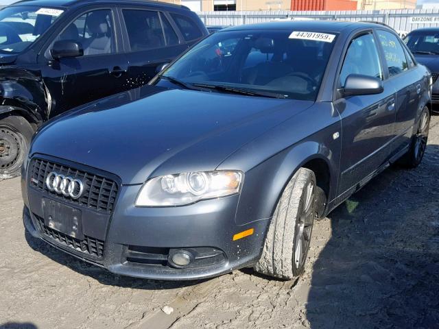 WAUEF78E37A069456 - 2007 AUDI A4 S-LINE GRAY photo 2