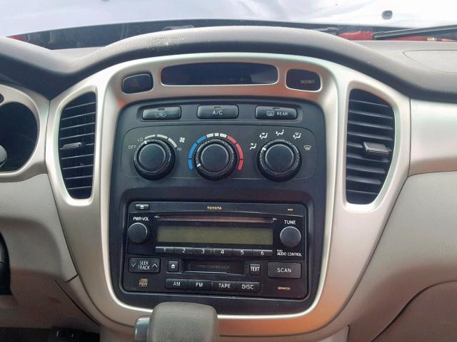 JTEDW21A060012866 - 2006 TOYOTA HIGHLANDER BLUE photo 9