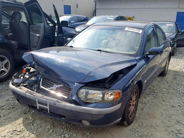 YV1RS61T442334629 - 2004 VOLVO S60 BLUE photo 2