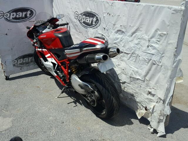 ZDM1XBEW07B001662 - 2007 DUCATI 1098 BASE RED photo 3