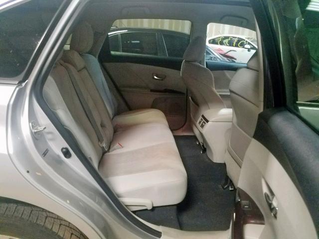 4T3ZA3BB4AU021726 - 2010 TOYOTA VENZA SILVER photo 6