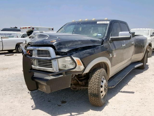 3D73Y4CL3BG582201 - 2011 DODGE RAM 3500 BLACK photo 2