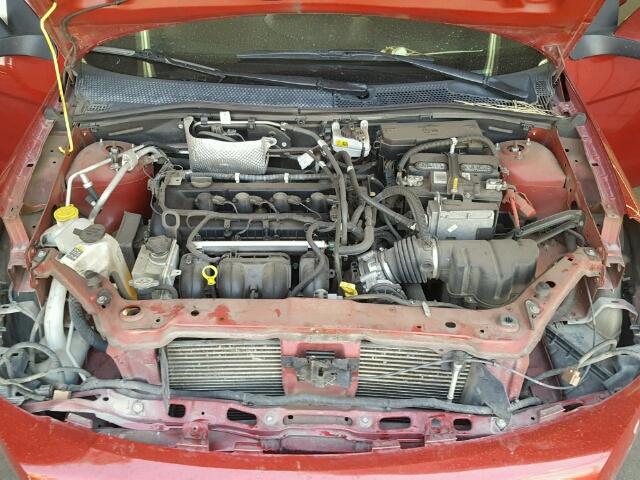 1FAHP36N39W260847 - 2009 FORD FOCUS SES RED photo 7