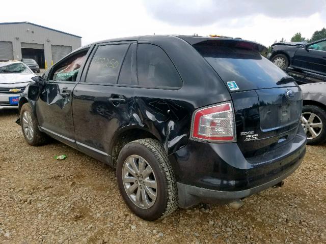 2FMDK3JC6ABA44585 - 2010 FORD EDGE SEL BLACK photo 3