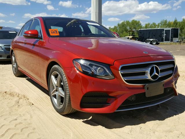 WDDZF4KB3JA378956 - 2018 MERCEDES-BENZ E 300 4MAT RED photo 1