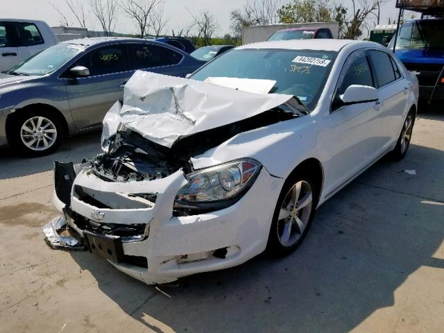 1G1ZC5E12BF326615 - 2011 CHEVROLET MALIBU 1LT WHITE photo 2