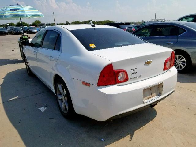 1G1ZC5E12BF326615 - 2011 CHEVROLET MALIBU 1LT WHITE photo 3