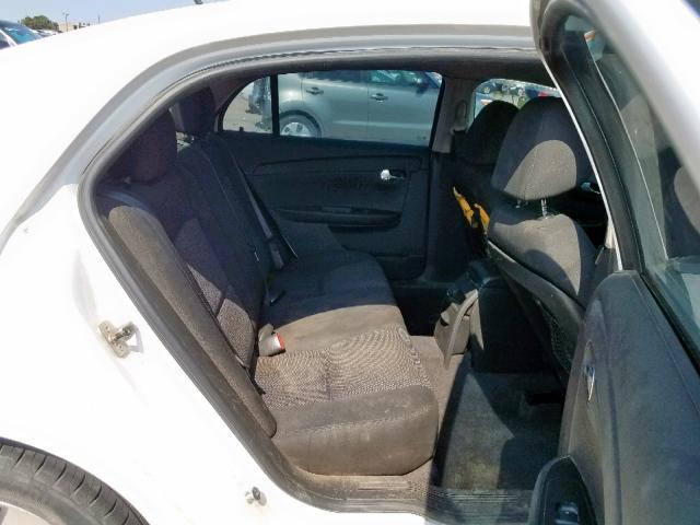 1G1ZC5E12BF326615 - 2011 CHEVROLET MALIBU 1LT WHITE photo 6