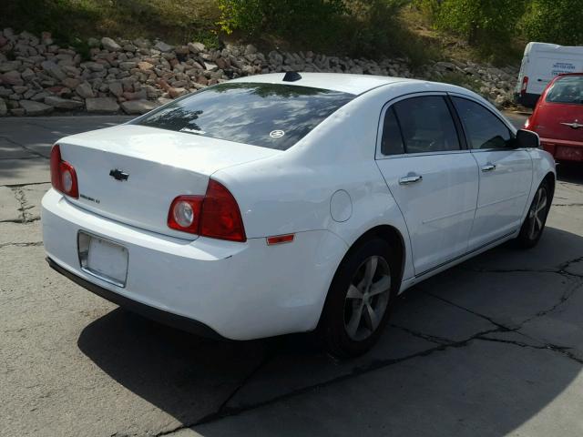 1G1ZC5EU3CF168667 - 2012 CHEVROLET MALIBU 1LT WHITE photo 4