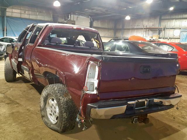 2GCEK19T721220018 - 2002 CHEVROLET SILVERADO RED photo 3