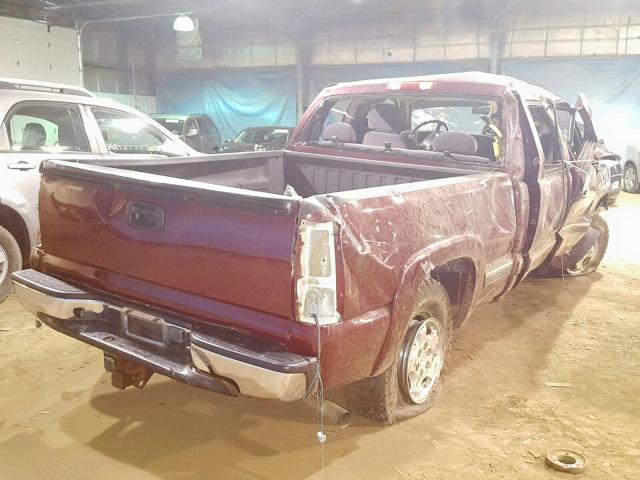 2GCEK19T721220018 - 2002 CHEVROLET SILVERADO RED photo 4