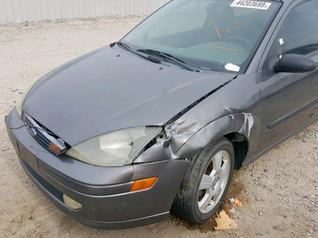 3FAFP31333R104461 - 2003 FORD FOCUS ZX3 GRAY photo 9