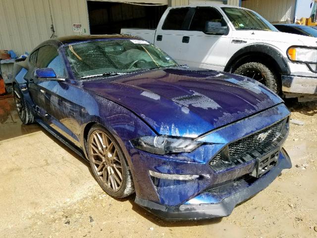 1FA6P8CF4J5163085 - 2018 FORD MUSTANG GT BLUE photo 1