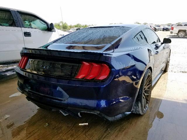 1FA6P8CF4J5163085 - 2018 FORD MUSTANG GT BLUE photo 4