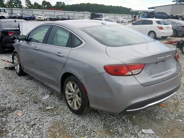 1C3CCCABXFN701196 - 2015 CHRYSLER 200 LIMITE SILVER photo 3