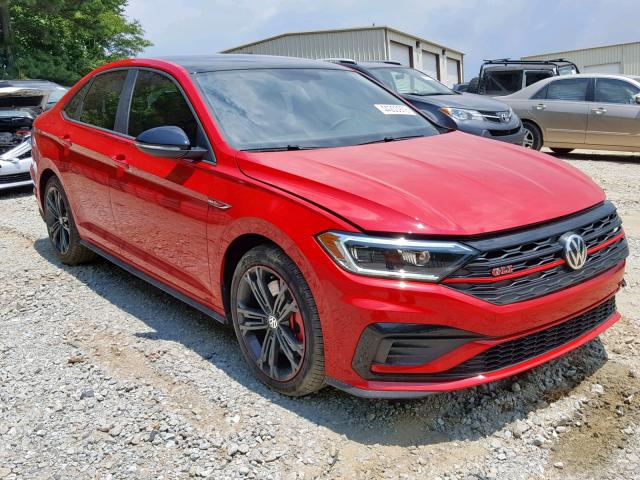 3VW5T7BU9KM166584 - 2019 VOLKSWAGEN JETTA GLI RED photo 1