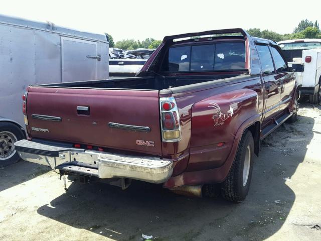 1GTHC33F7WF062691 - 1998 GMC SIERRA C35 MAROON photo 4