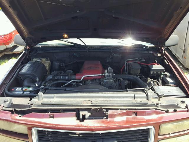 1GTHC33F7WF062691 - 1998 GMC SIERRA C35 MAROON photo 7