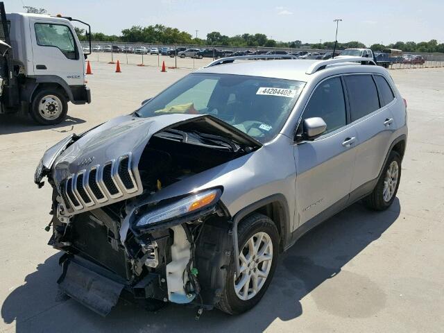 1C4PJLCB7HW534423 - 2017 JEEP CHEROKEE L GRAY photo 2