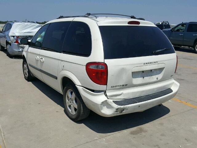 1D4GP45R85B160957 - 2005 DODGE CARAVAN SX WHITE photo 3