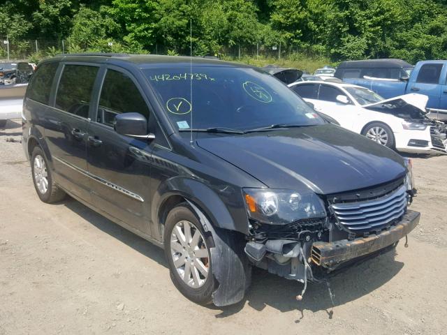 2C4RC1BG4CR283043 - 2012 CHRYSLER TOWN & COU BLACK photo 1