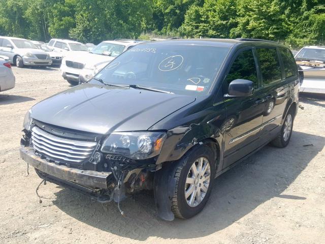 2C4RC1BG4CR283043 - 2012 CHRYSLER TOWN & COU BLACK photo 2