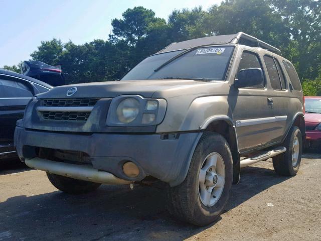 5N1ED28T52C523225 - 2002 NISSAN XTERRA XE BLACK photo 2