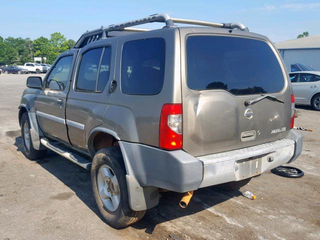 5N1ED28T52C523225 - 2002 NISSAN XTERRA XE BLACK photo 3