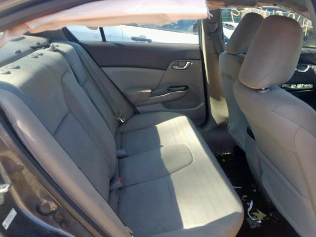 2HGFB2F52CH558226 - 2012 HONDA CIVIC LX GRAY photo 6