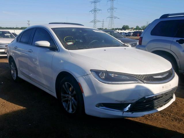 1C3CCCAB6FN670500 - 2015 CHRYSLER 200 LIMITE WHITE photo 1