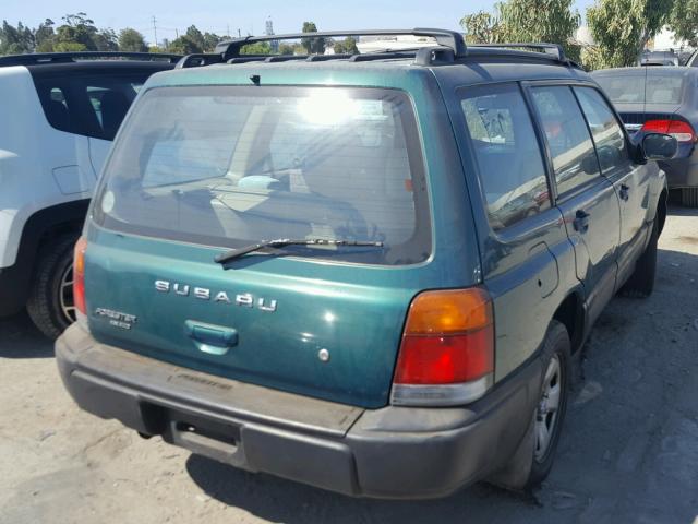 JF1SF6356WH782676 - 1998 SUBARU FORESTER L GREEN photo 4