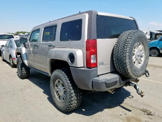 5GTDN136568218981 - 2006 HUMMER H3 BEIGE photo 3