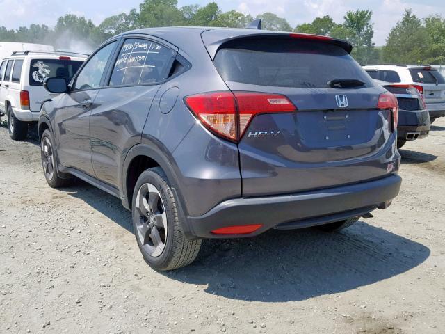 3CZRU5H57JM707467 - 2018 HONDA HR-V EX CHARCOAL photo 3