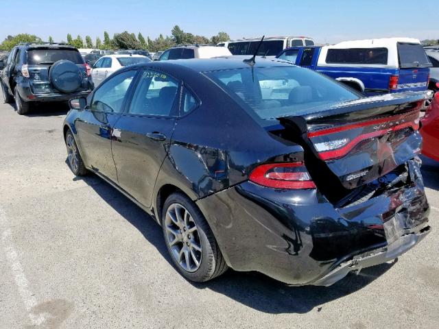 1C3CDFBB4ED901881 - 2014 DODGE DART SXT BLACK photo 3