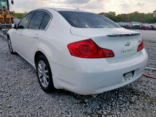 JNKCV61F29M357656 - 2009 INFINITI G37 WHITE photo 3