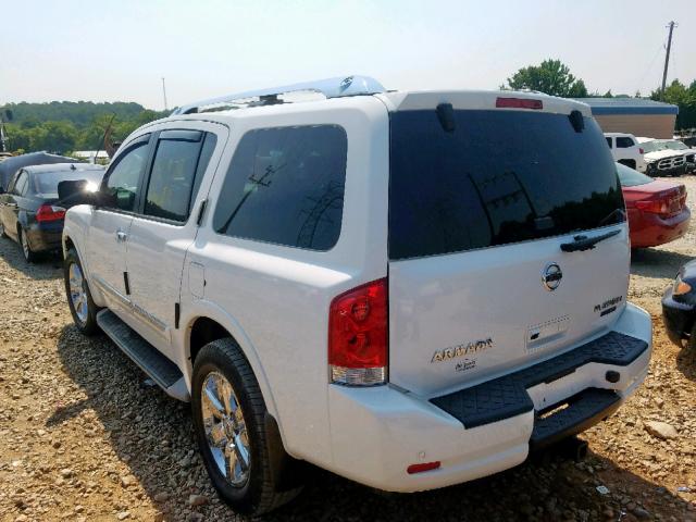 5N1BA0NC5BN620157 - 2011 NISSAN ARMADA SV WHITE photo 3