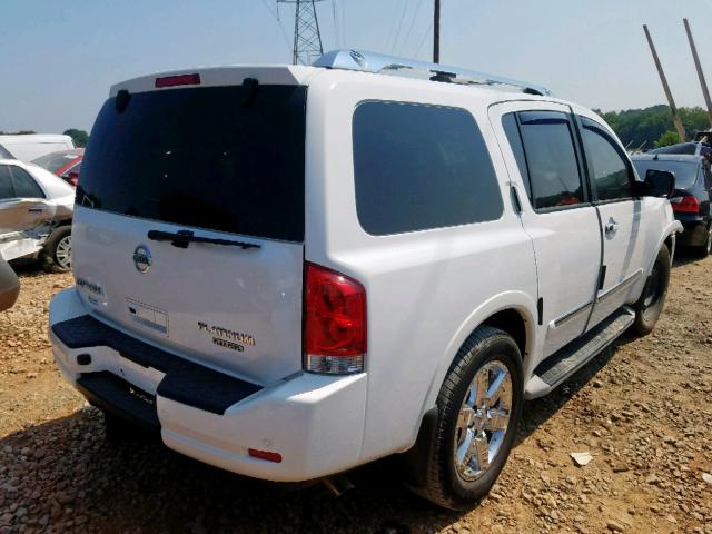 5N1BA0NC5BN620157 - 2011 NISSAN ARMADA SV WHITE photo 4