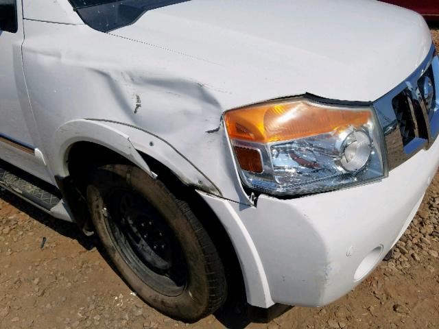 5N1BA0NC5BN620157 - 2011 NISSAN ARMADA SV WHITE photo 9